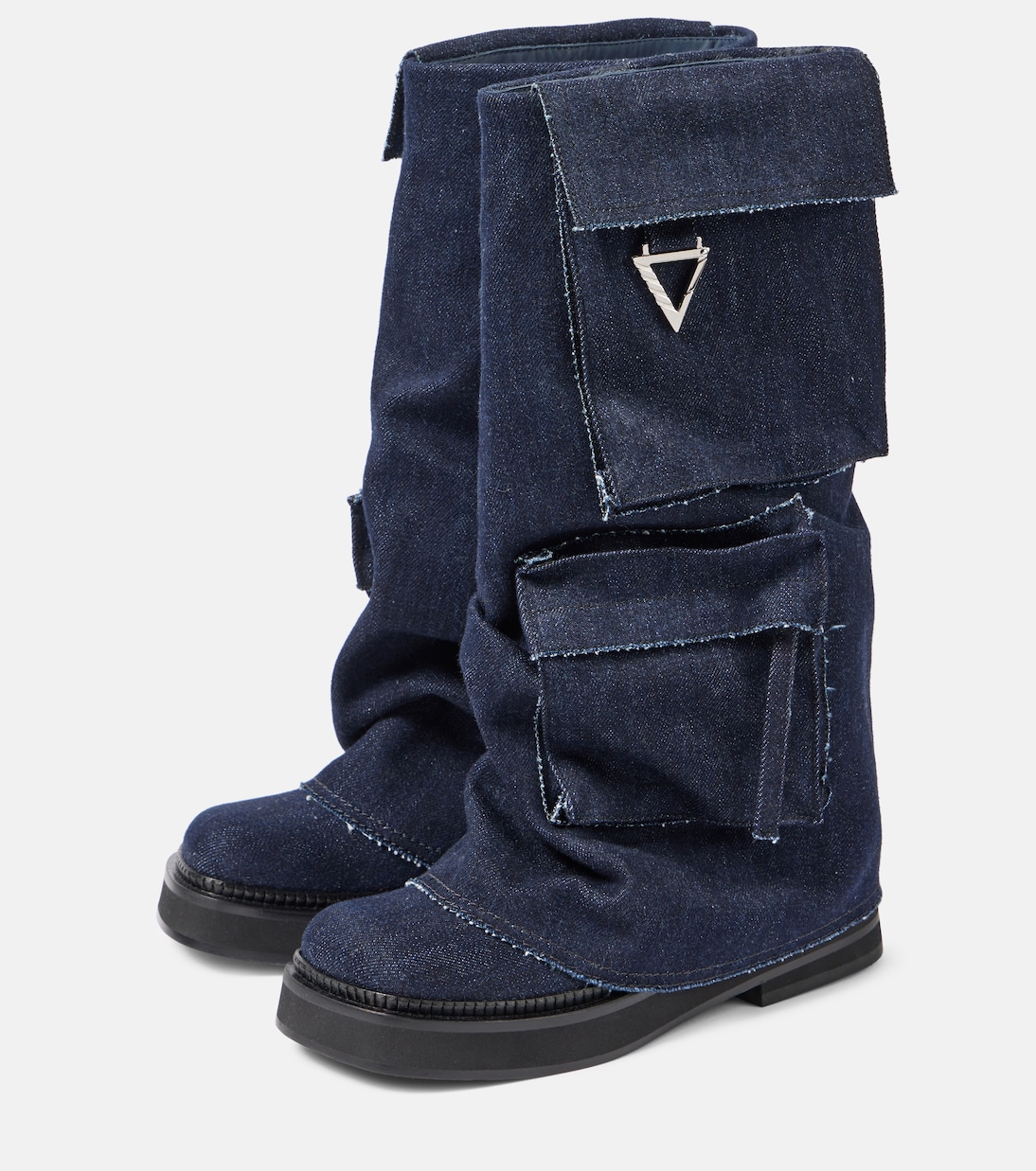 Stiefel Robin aus Denim | The Attico