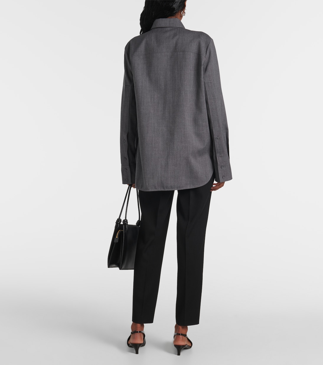 Belted wool shirt | Jil Sander