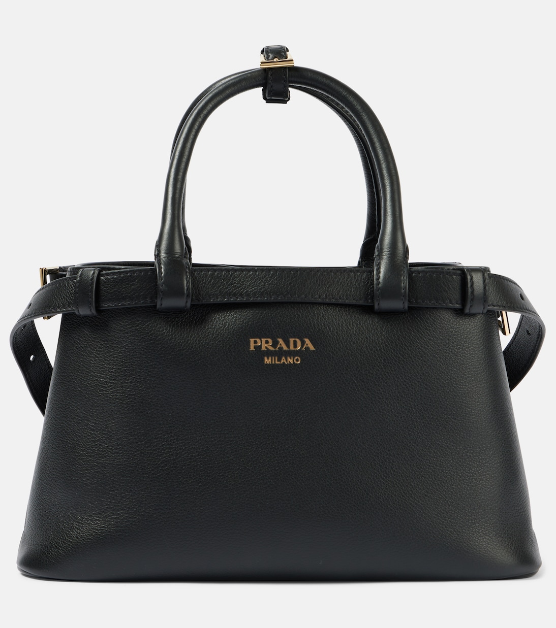 Prada Buckle Small leather tote bag | Prada