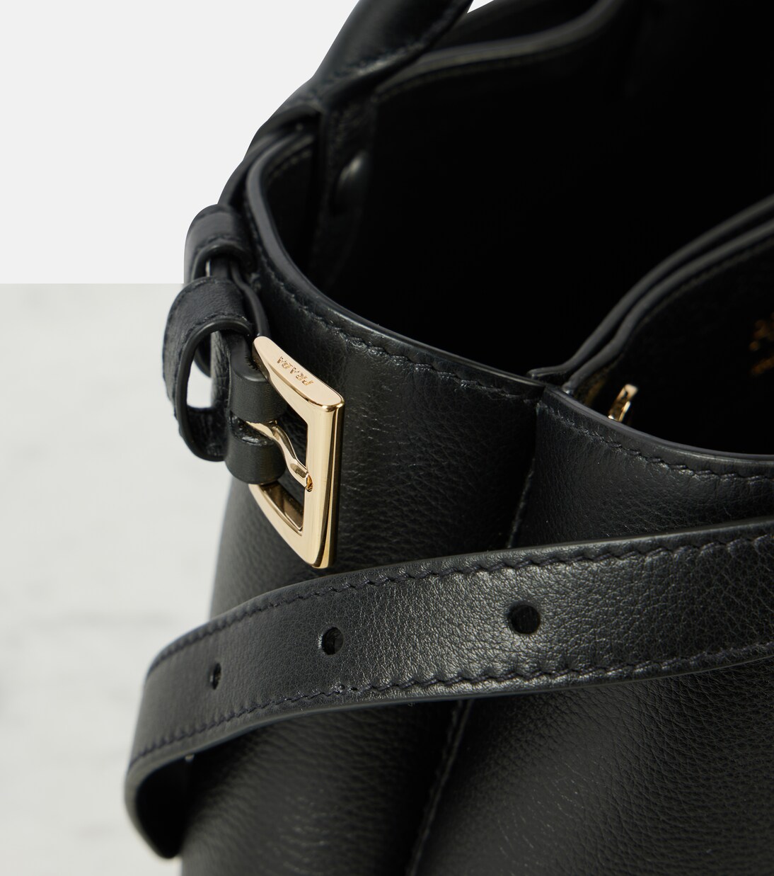 Prada Buckle Small leather tote bag | Prada