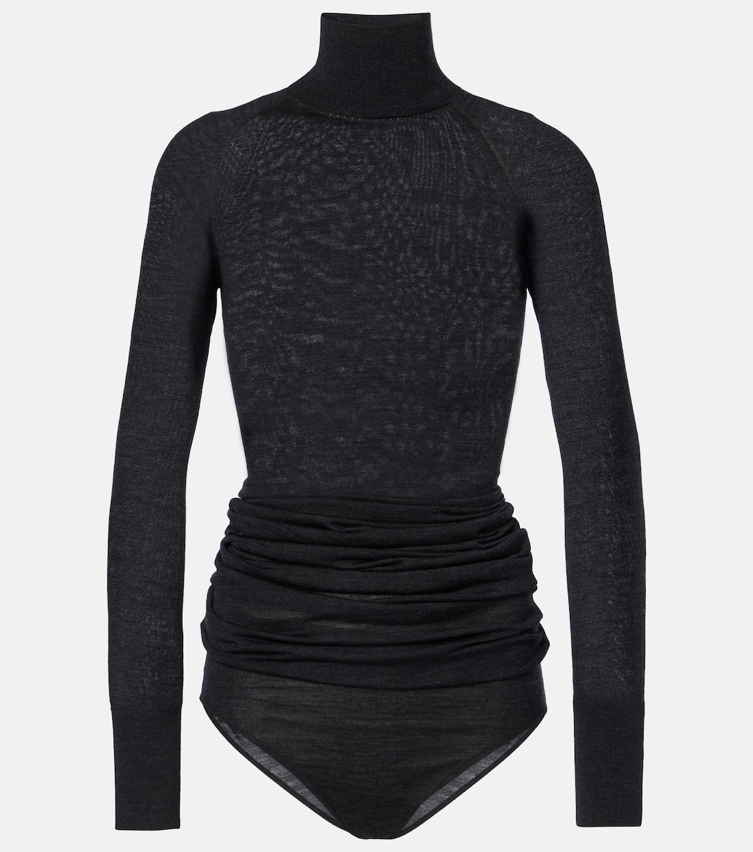 Draped wool turtleneck bodysuit | Alaïa