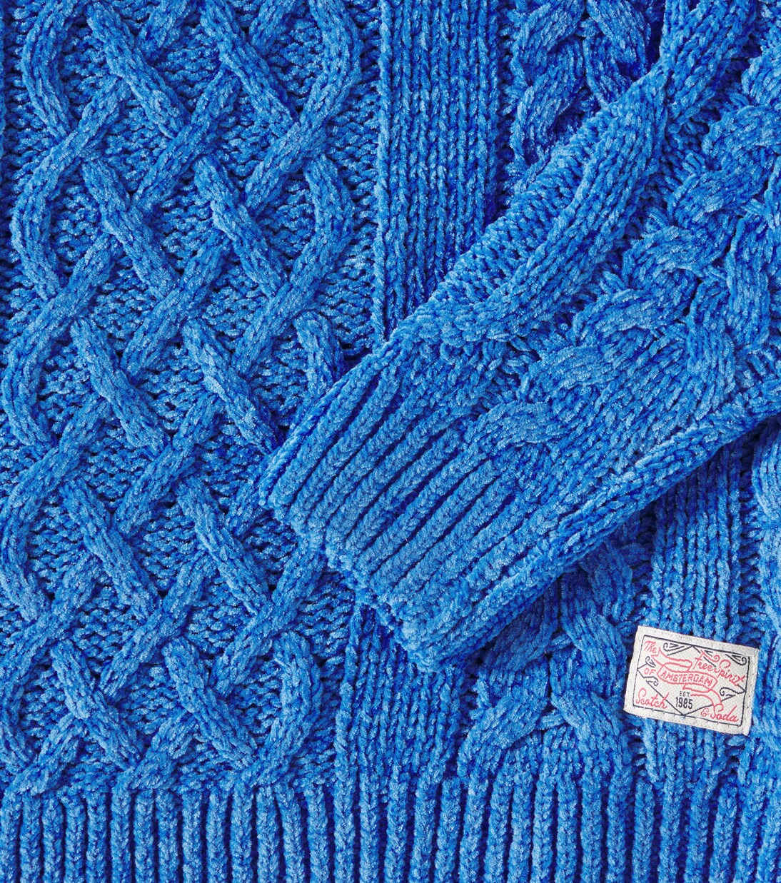 Cable-knit chenille sweater | Scotch & Soda Kids