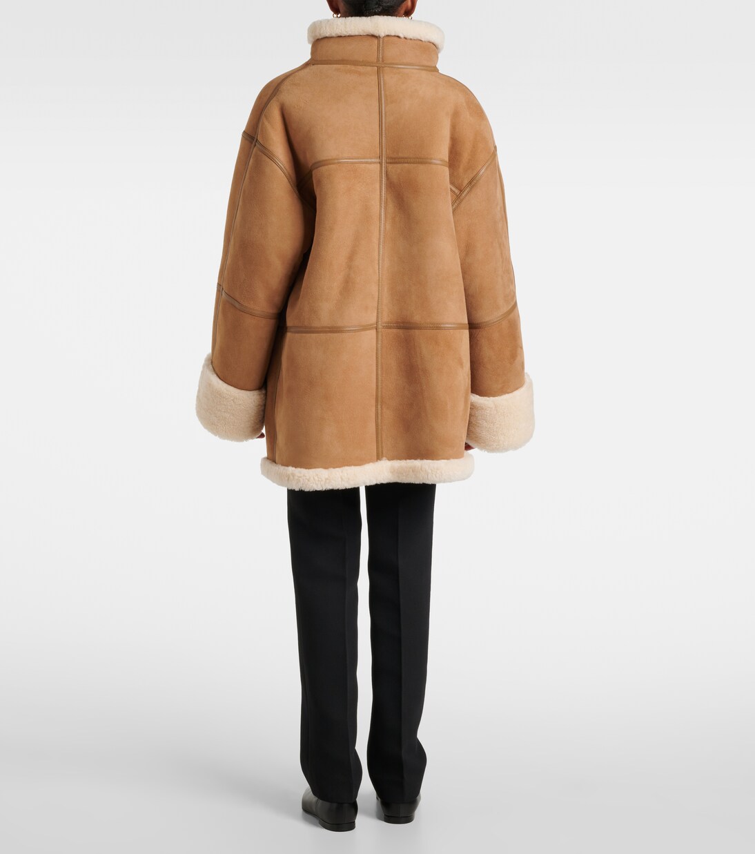 Jacke Signature aus Veloursleder und Shearling | Toteme