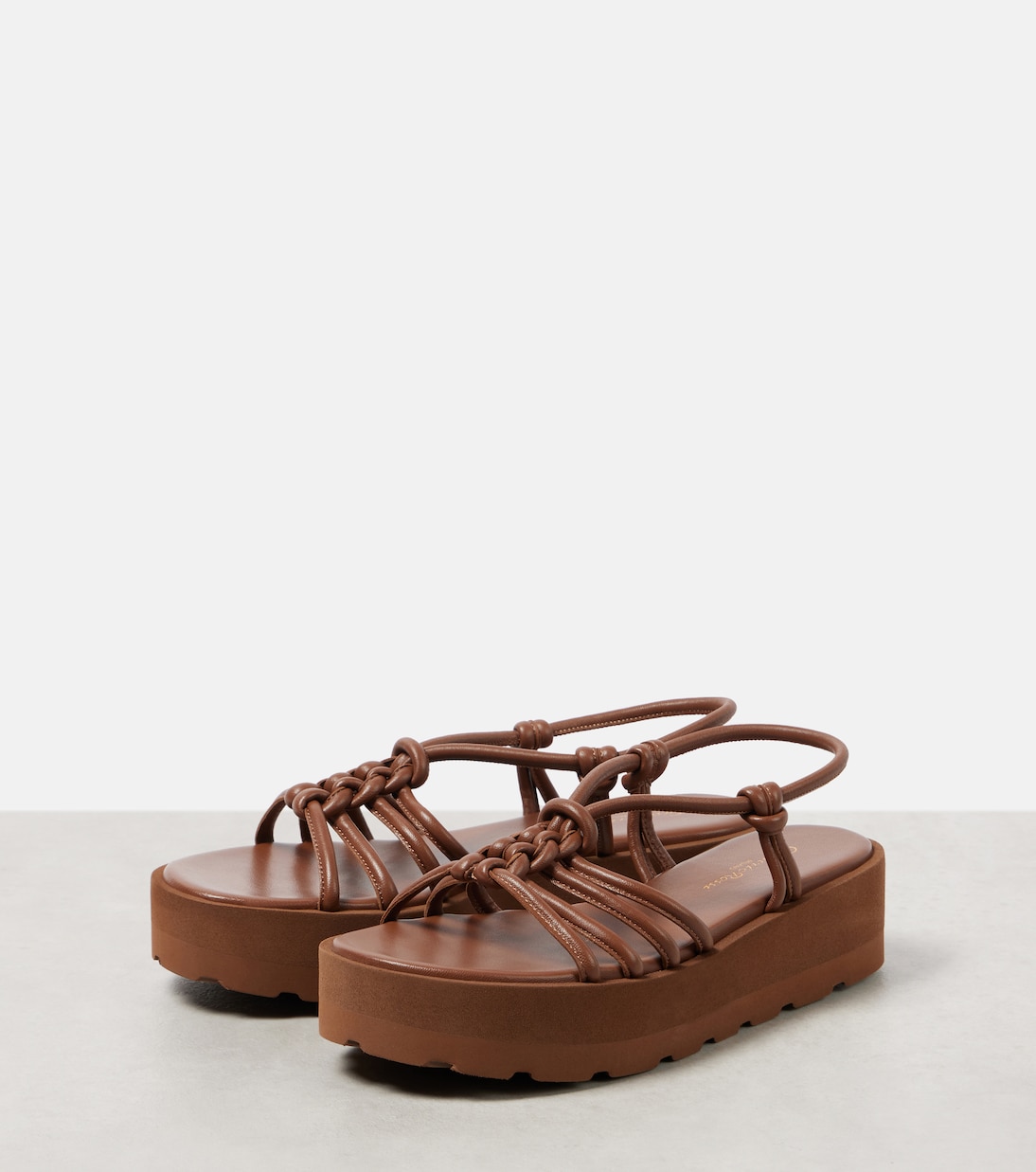 Hebe leather platform sandals | Gianvito Rossi