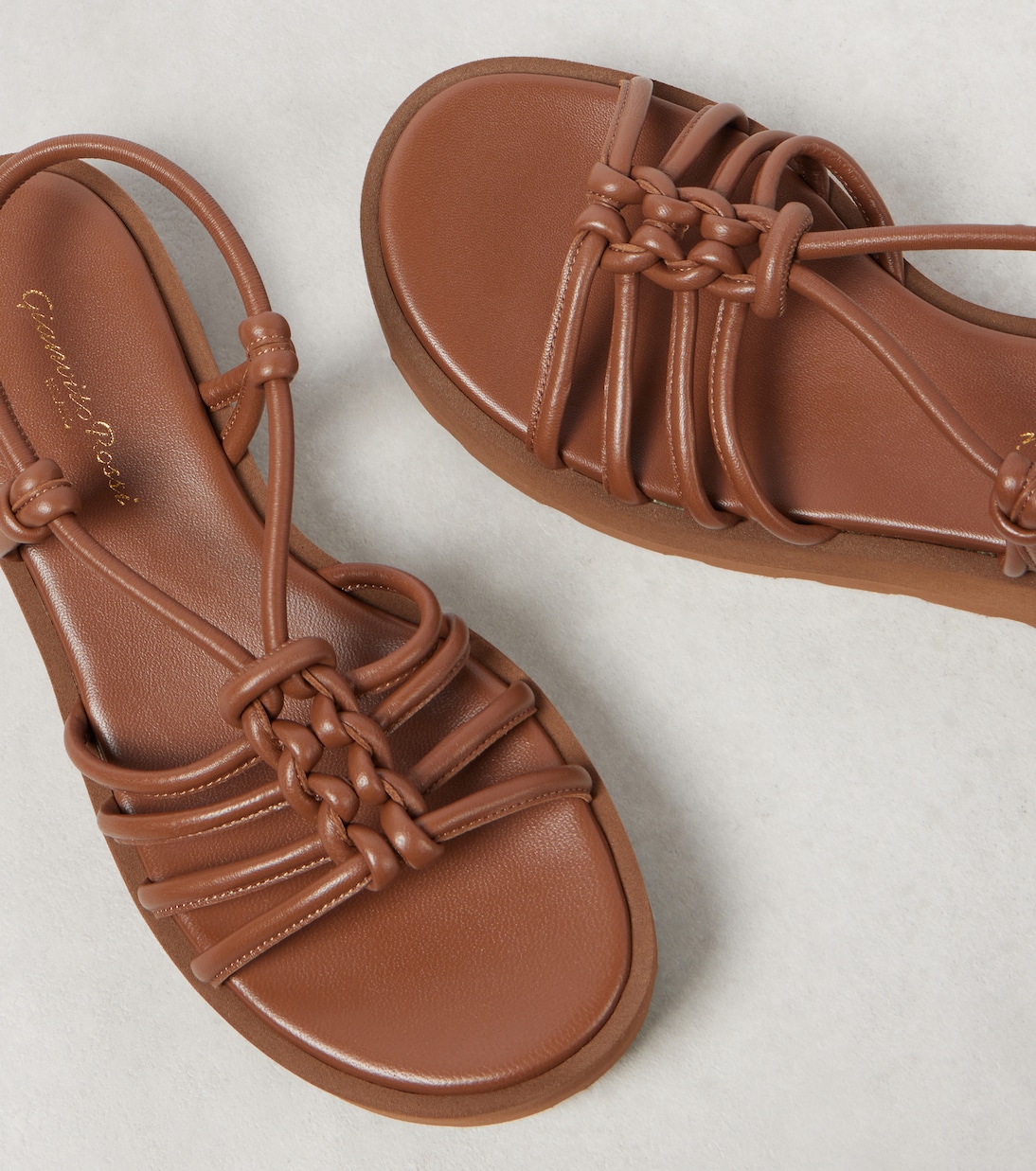 Hebe leather platform sandals | Gianvito Rossi