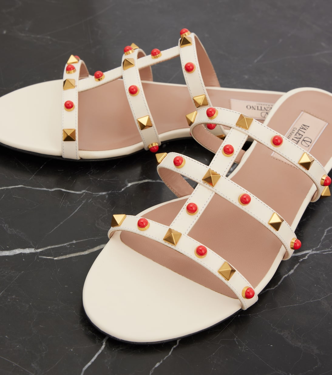 Rockstud leather sandals | Valentino Garavani