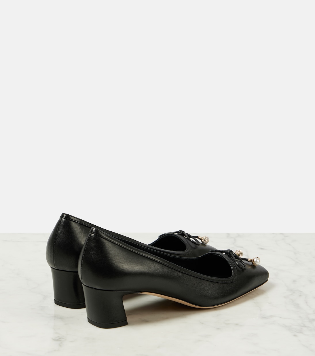 Elme 45 embellished leather pumps | Jimmy Choo