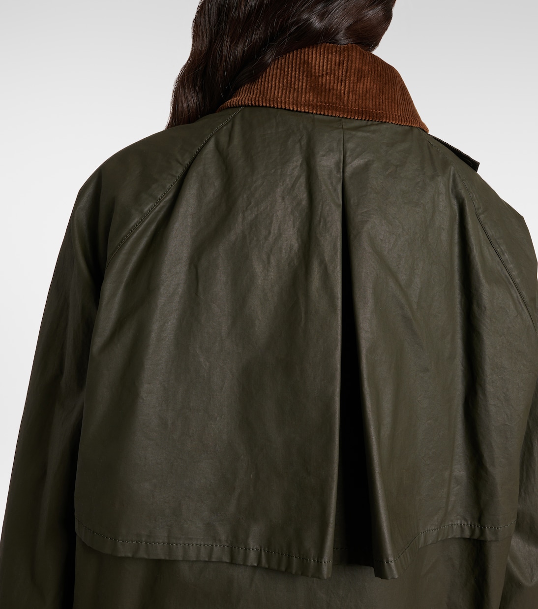 Jacke aus Popeline mit Cord | Miu Miu