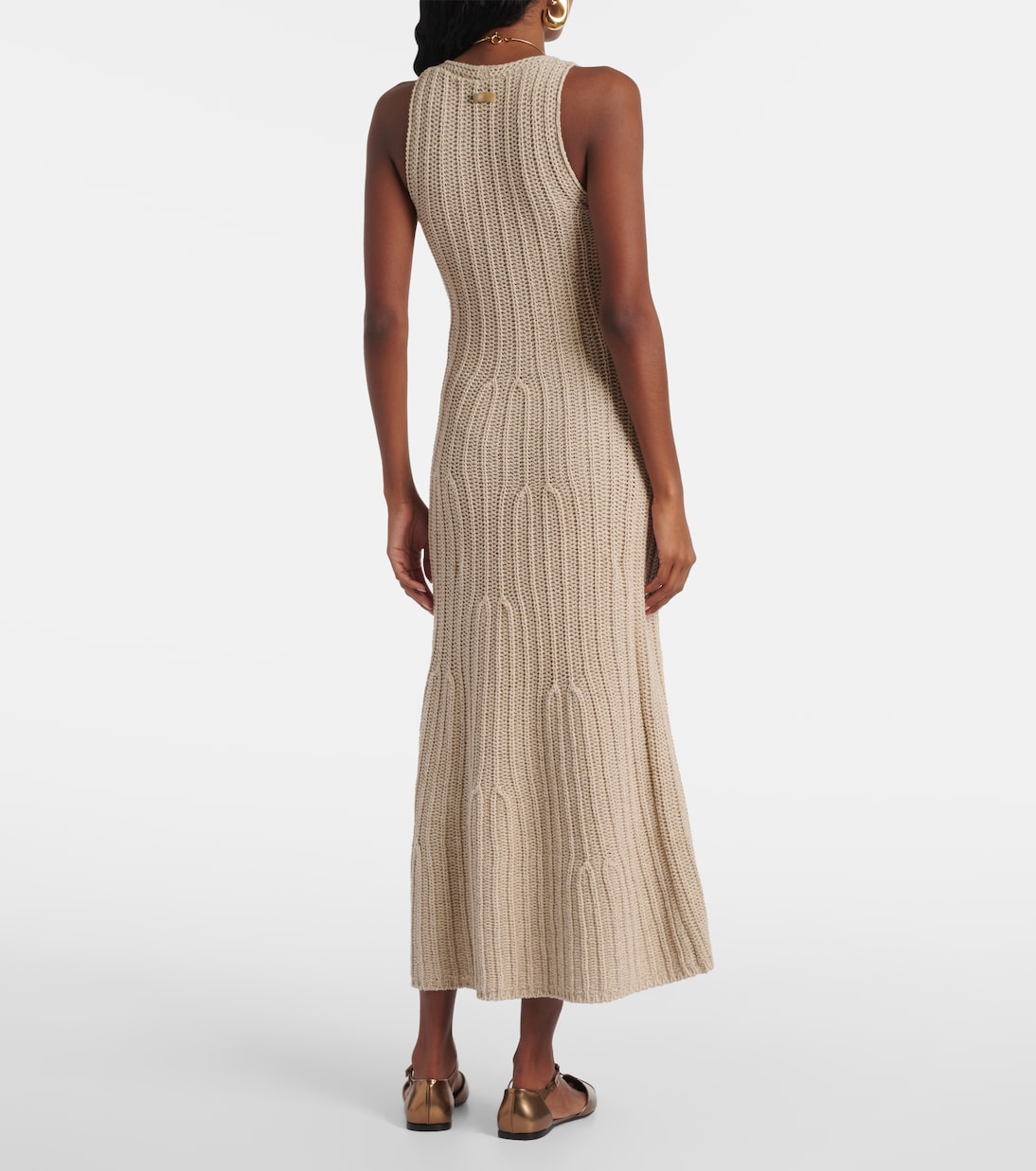 Vestido largo Uccio de lino y algodón | Max Mara