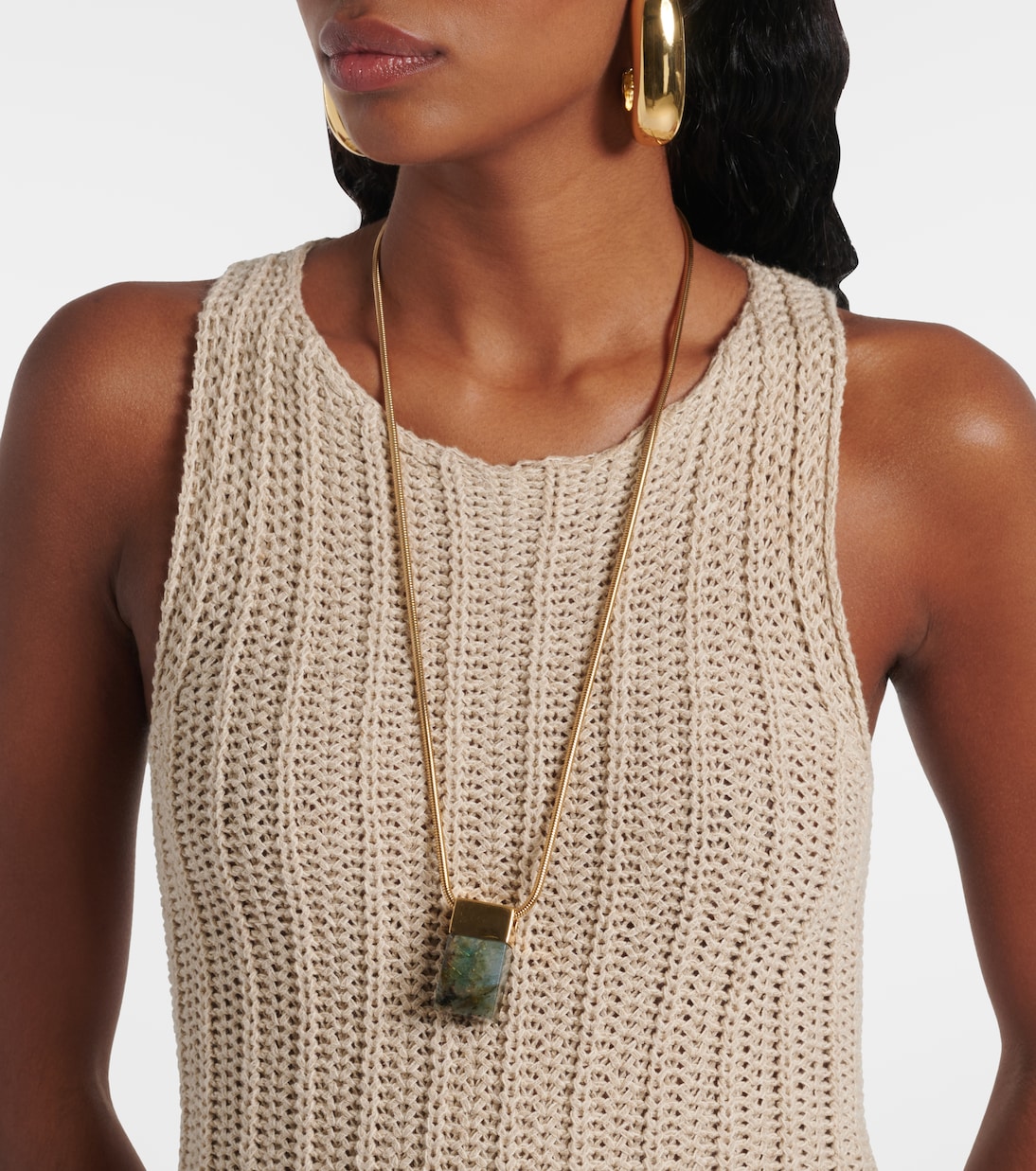 Vestido largo Uccio de lino y algodón | Max Mara