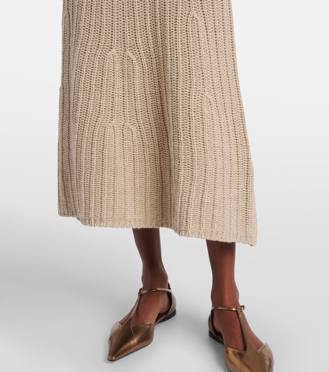 Vestido largo Uccio de lino y algodón | Max Mara