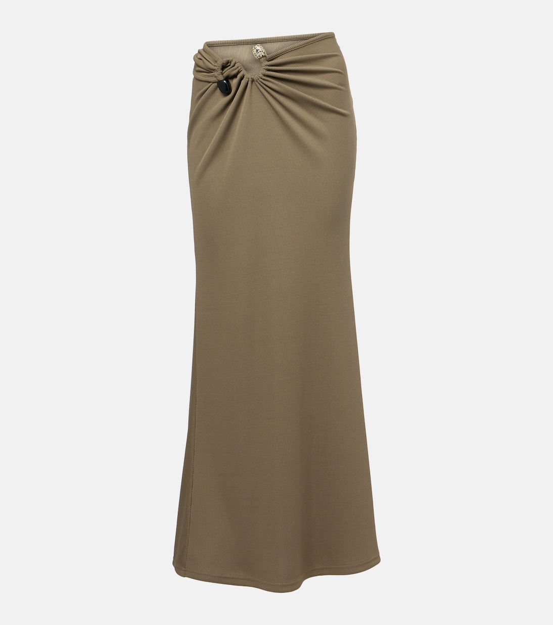 Embellished ruched jersey maxi skirt | Christopher Esber