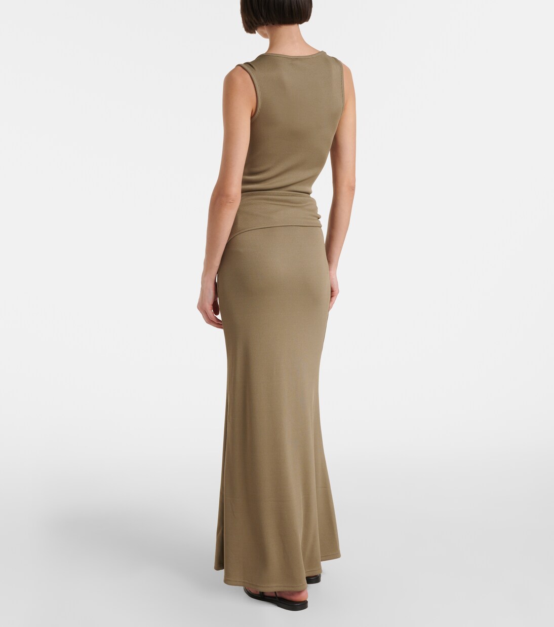 Embellished ruched jersey maxi skirt | Christopher Esber