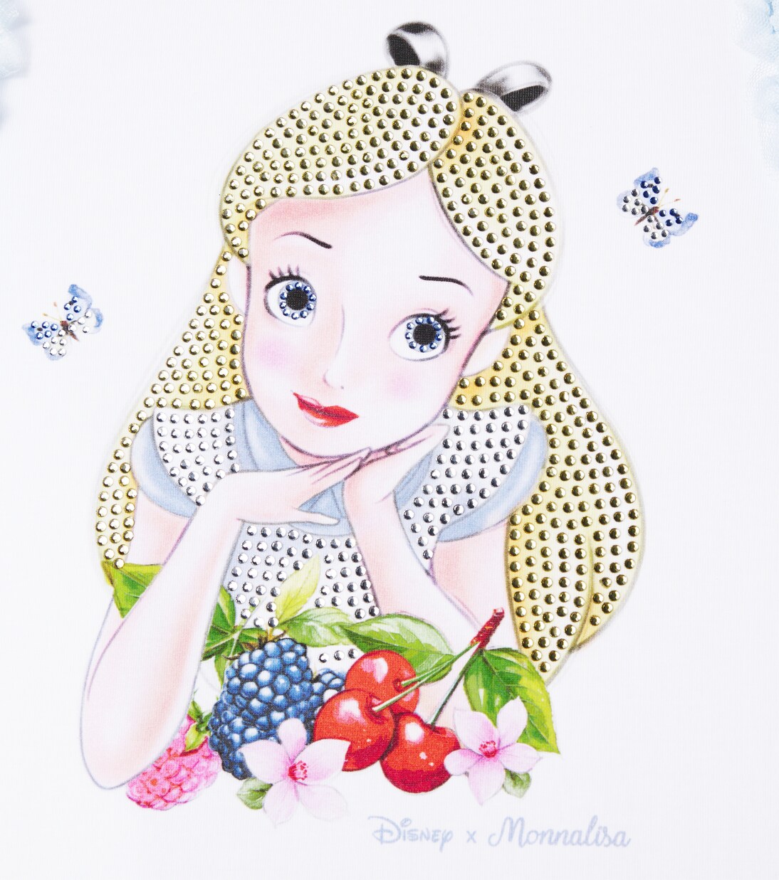 Cotton-blend jersey and tulle dress | Monnalisa