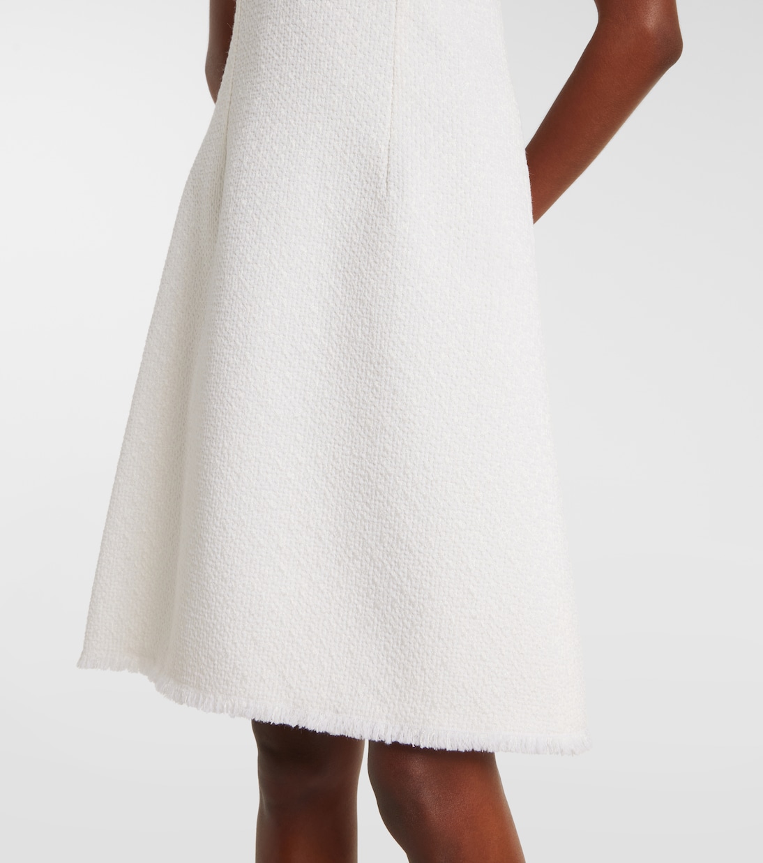 Vestido corto de tweed en mezcla de lana con DG | Dolce&Gabbana