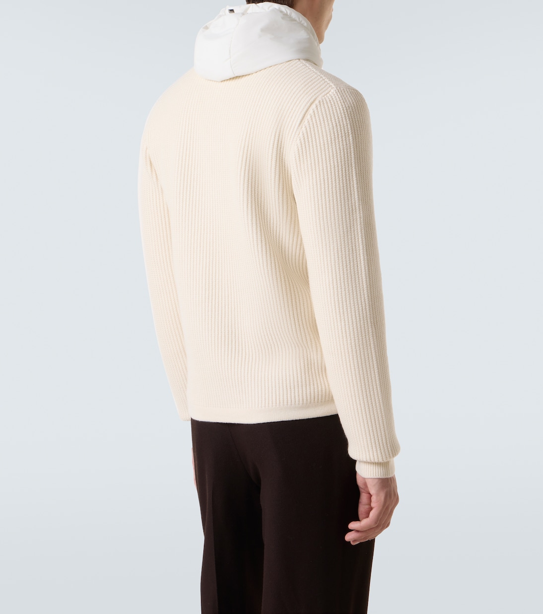 Ribbed-knit wool cardigan | Herno