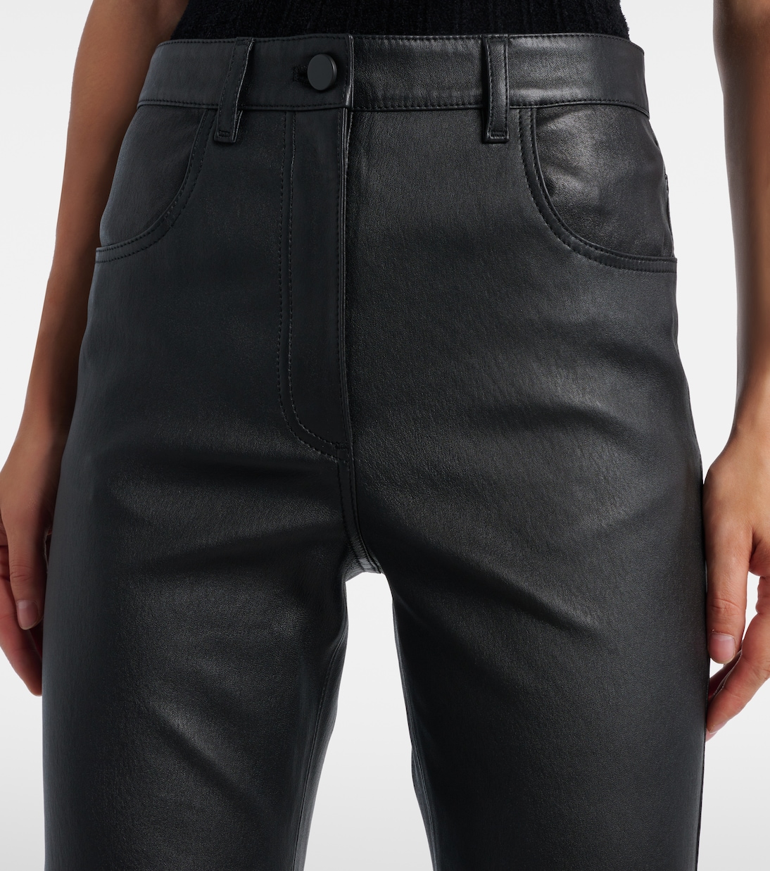 Pantaloni slim Duke in pelle | Joseph