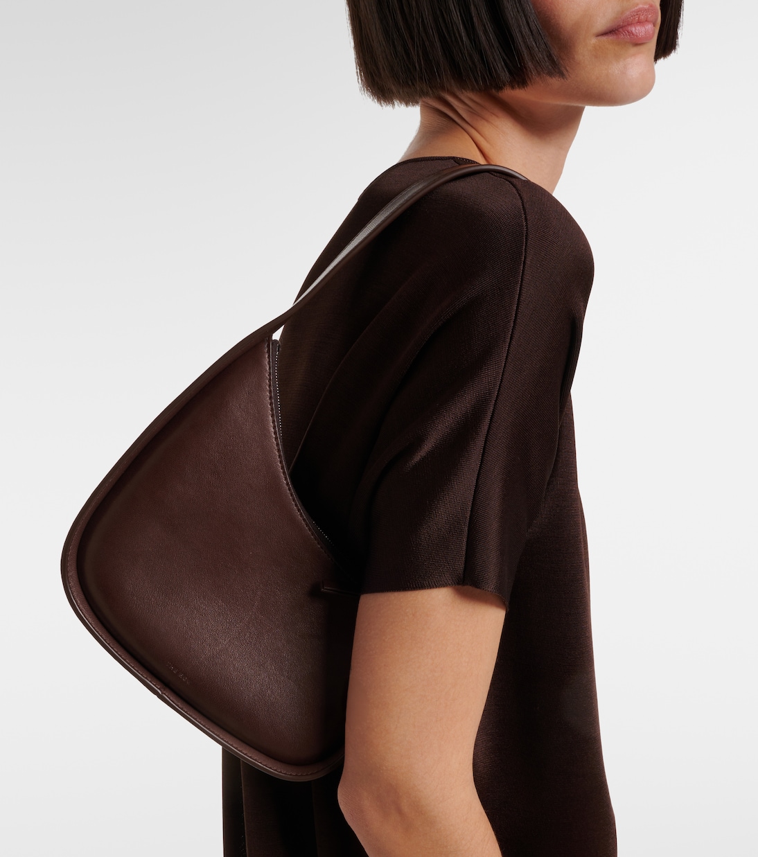 Schultertasche Half Moon aus Leder | The Row