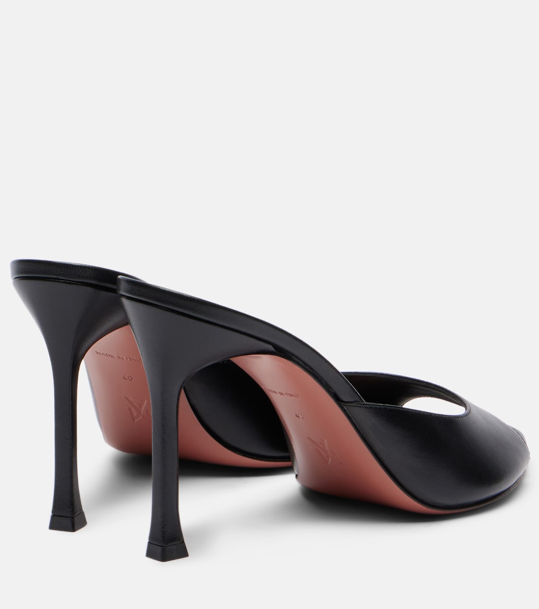 Mules Alexa 95 de piel | Amina Muaddi