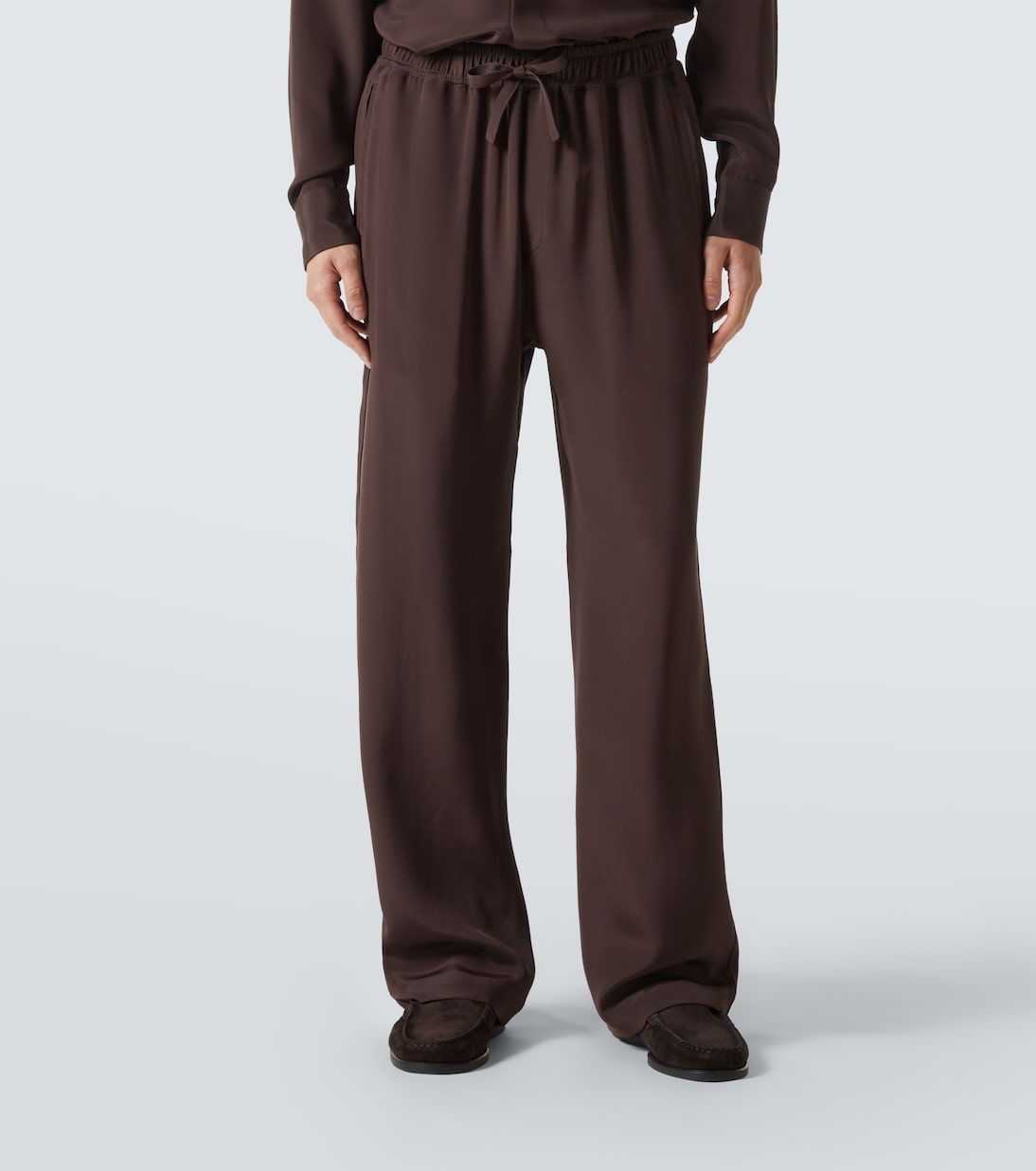 Silk wide-leg pants | Saman Amel