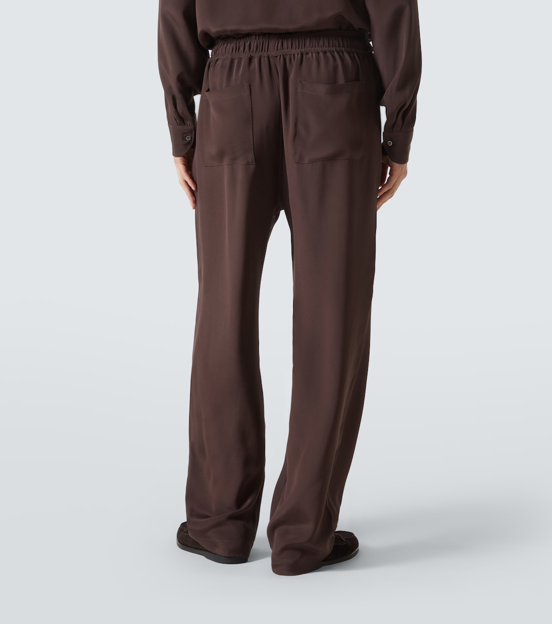 Silk wide-leg pants | Saman Amel