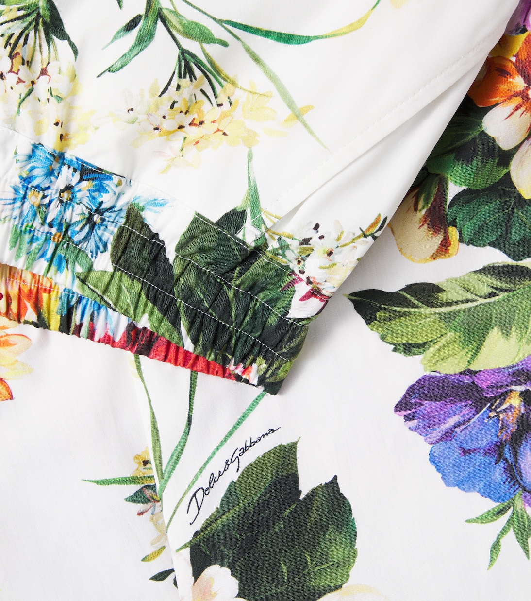 Floral cotton poplin palazzo pants  | Dolce&Gabbana Kids