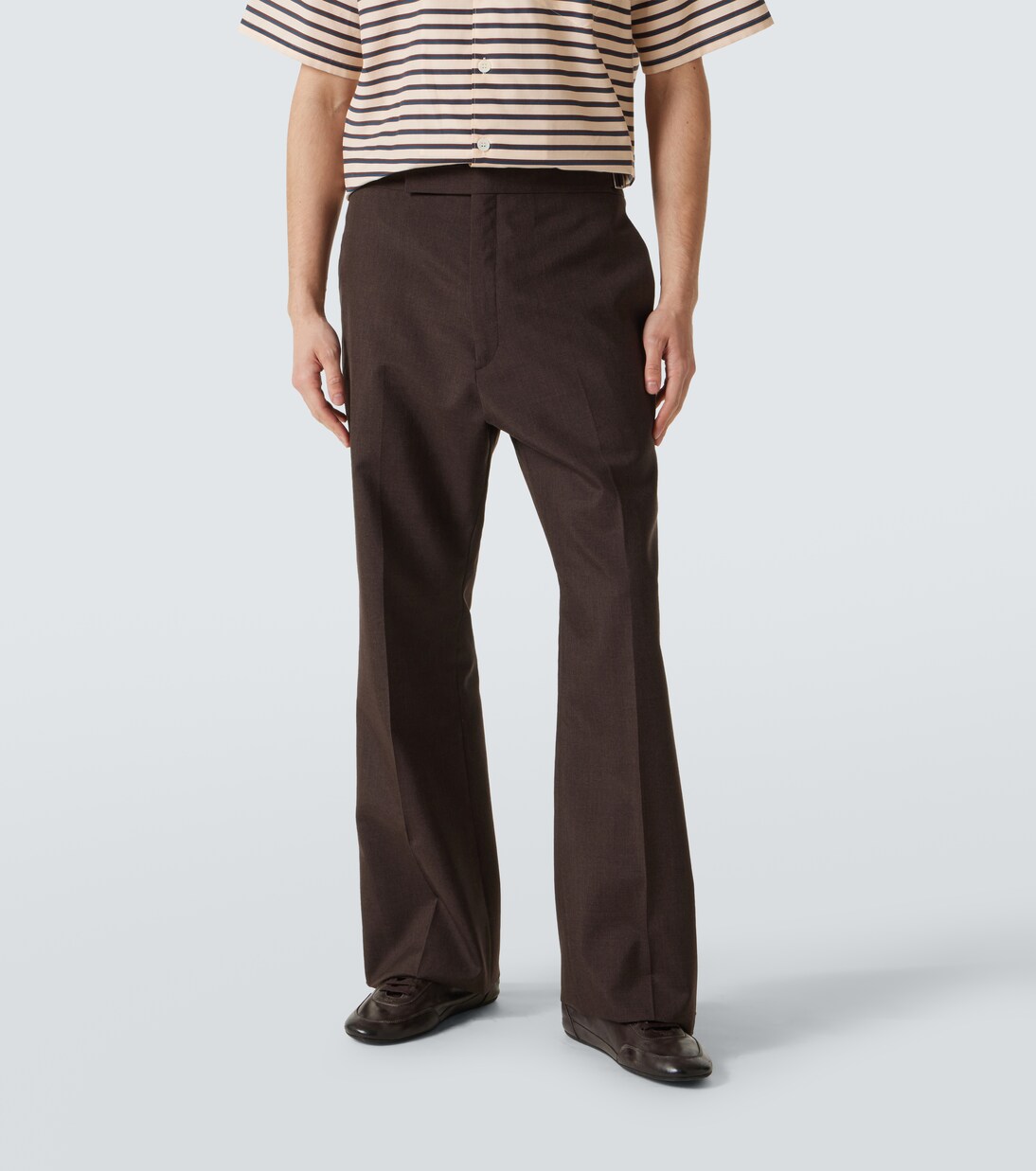 Weite Hose aus Mohair und Seide | Prada