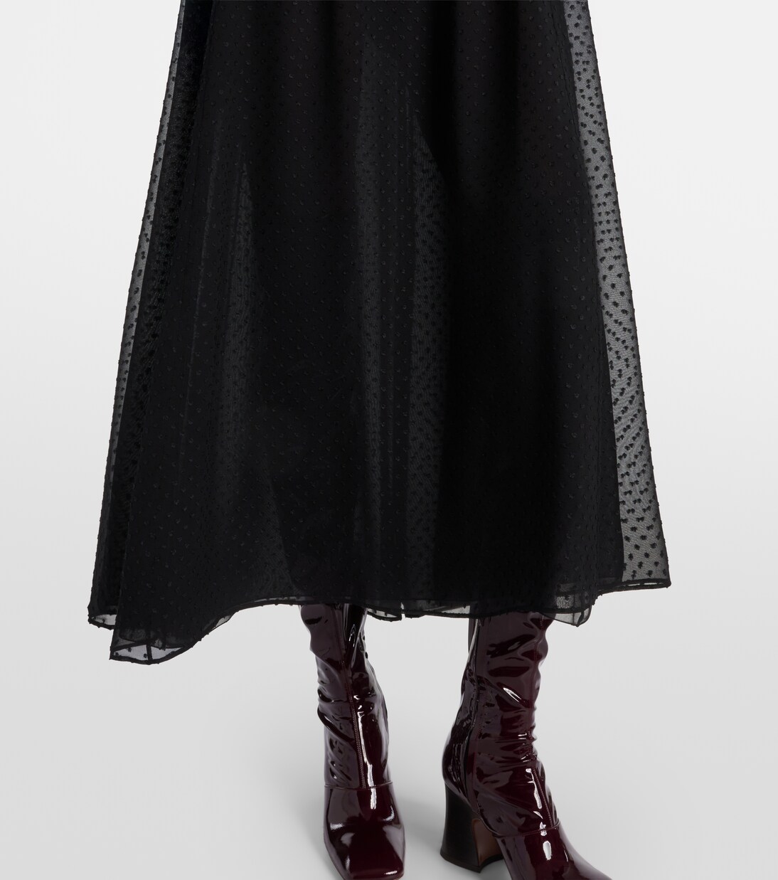 Silk point d'esprit maxi dress | Chloé