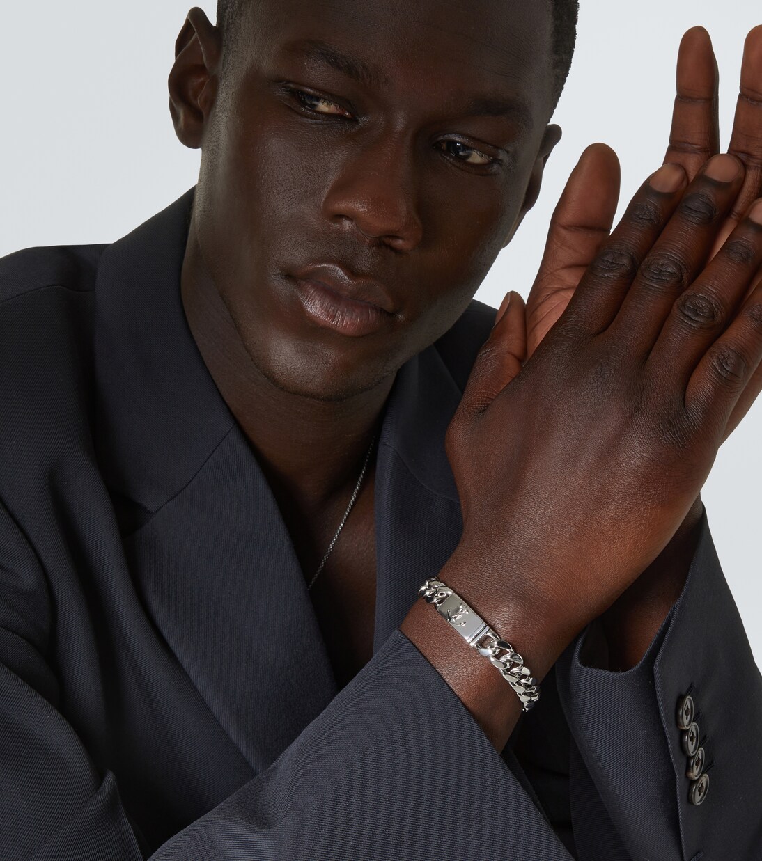 Bracciale Anchor Lock in argento sterling | Mateo