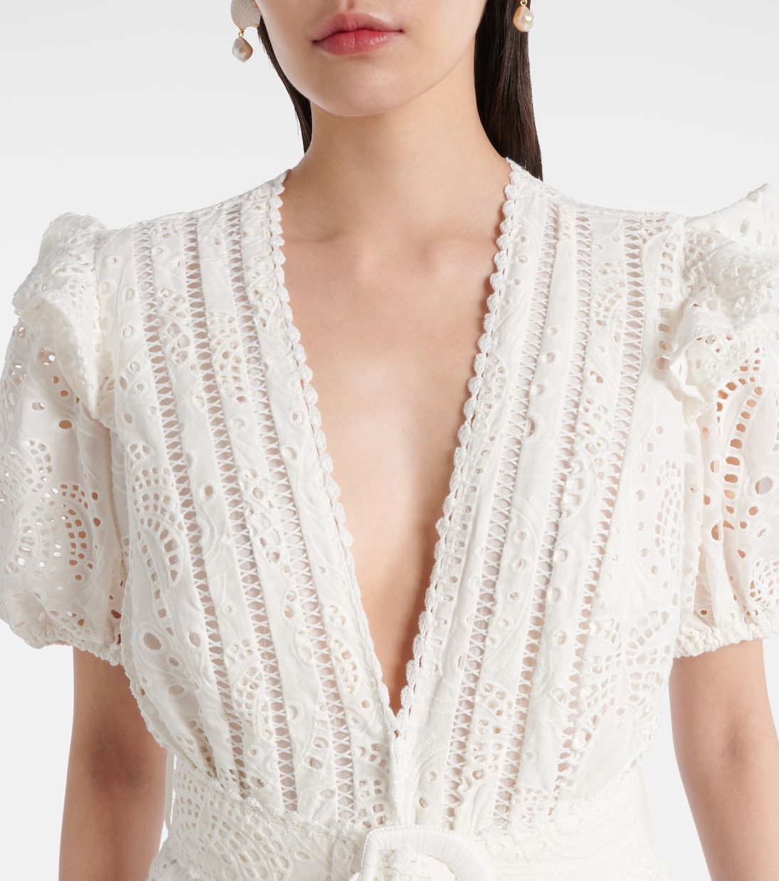 Broderie anglaise cotton jumpsuit  | Farm Rio