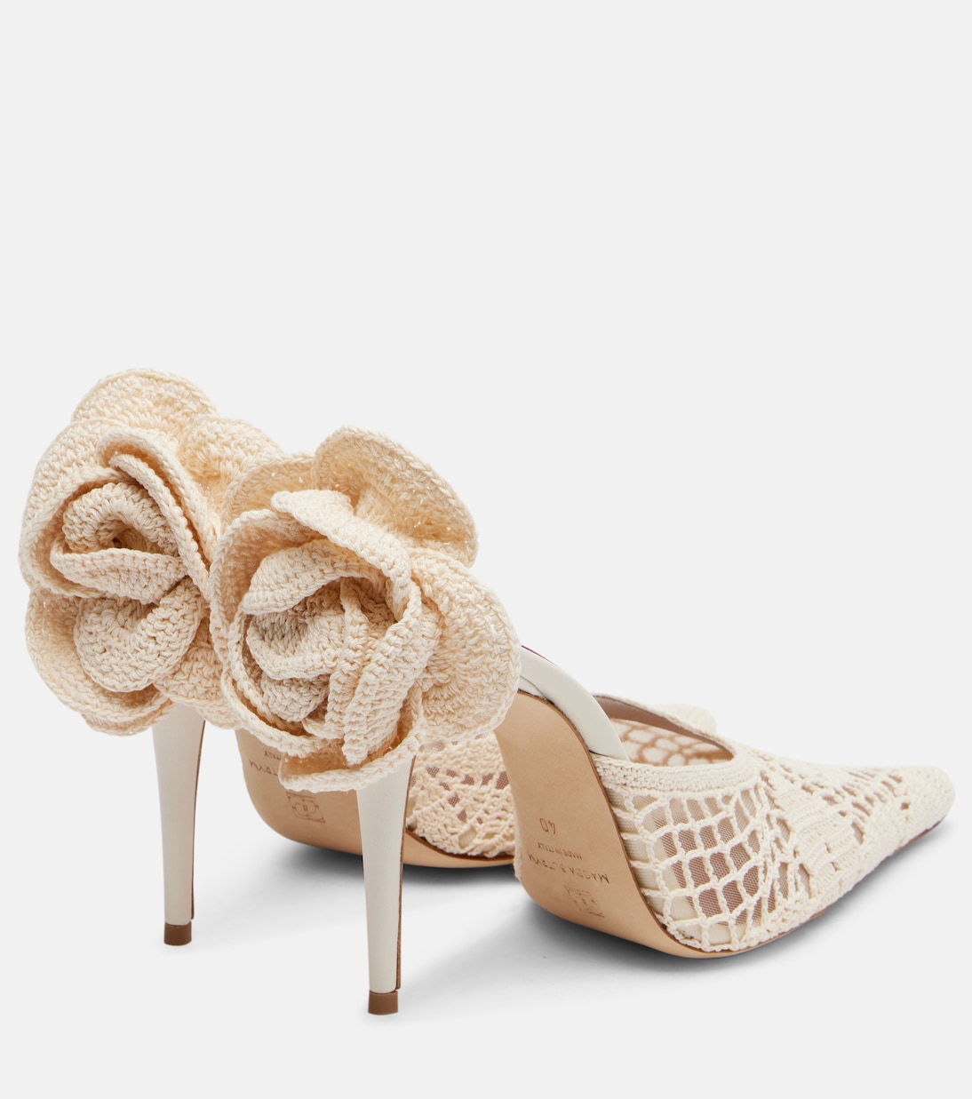 Crochet and leather mules | Magda Butrym