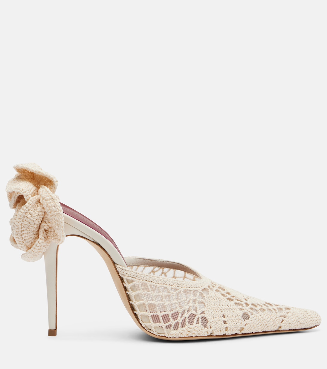 Crochet and leather mules | Magda Butrym