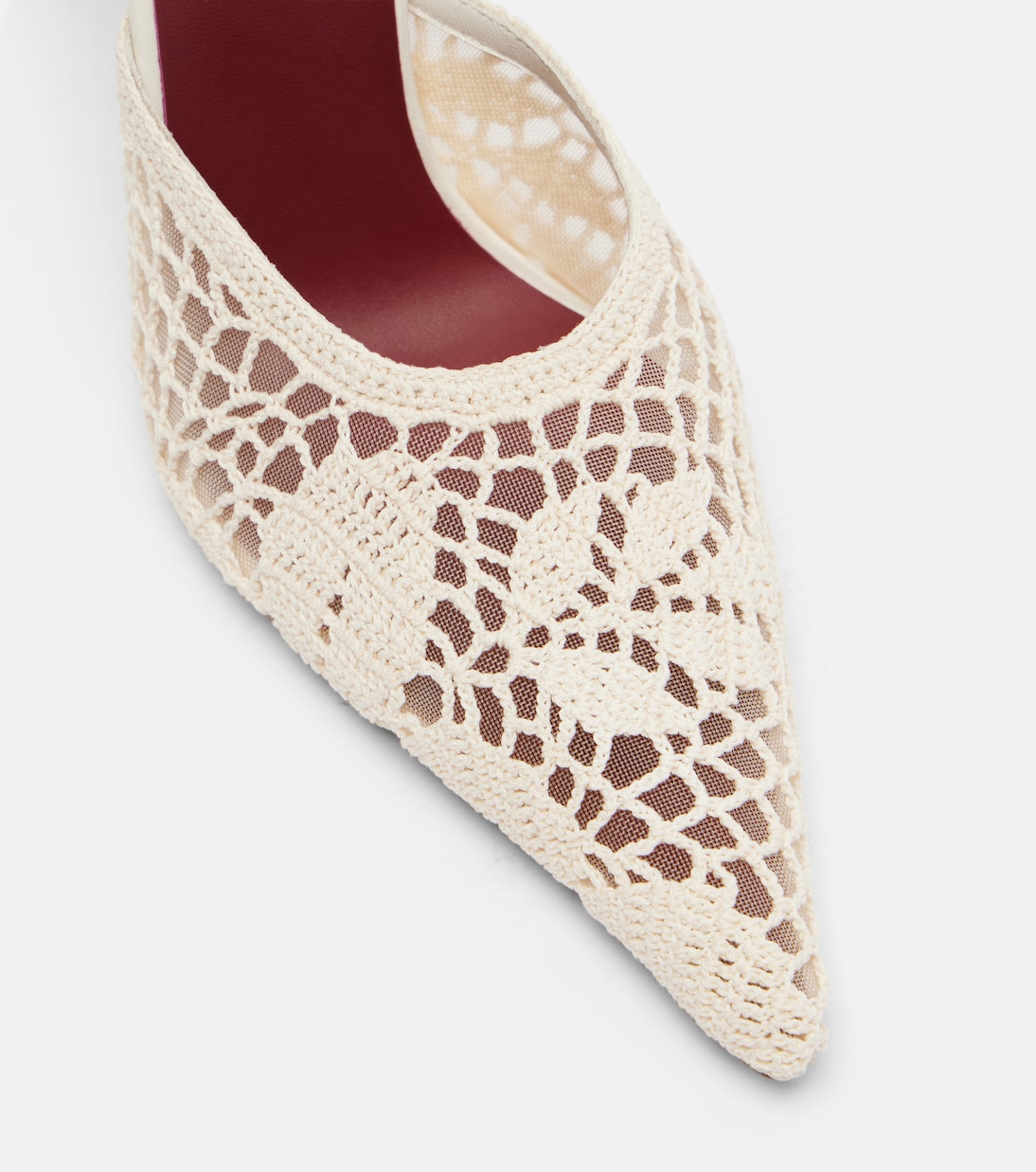 Crochet and leather mules | Magda Butrym