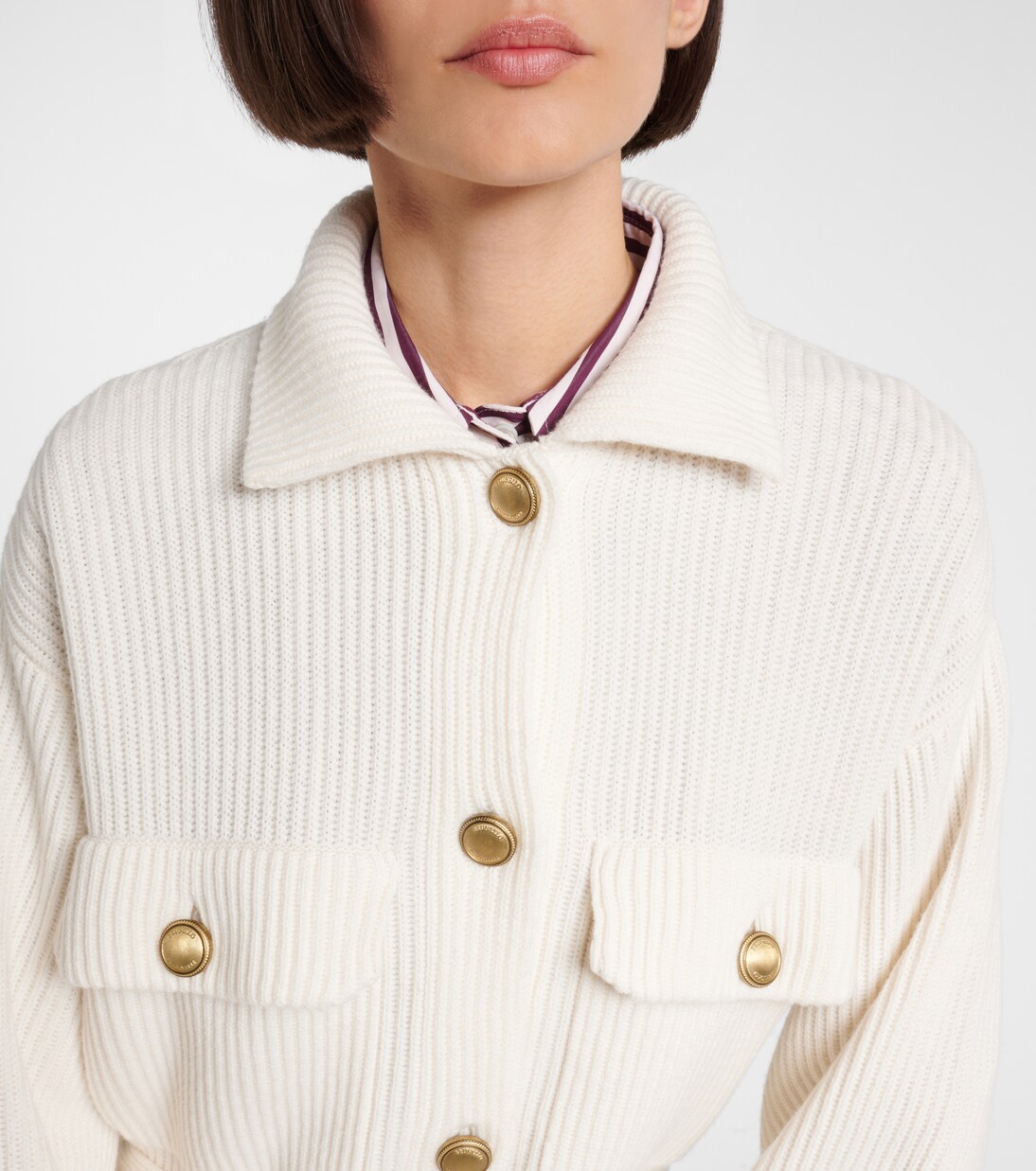 Cardigan en laine, cachemire et soie | Brunello Cucinelli