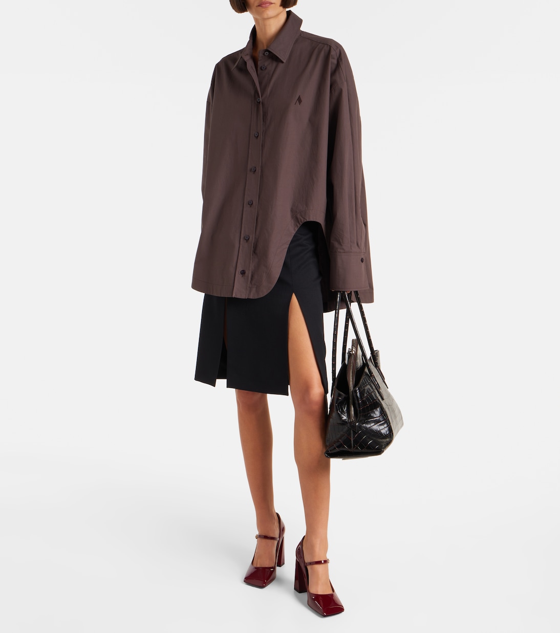 Charlotte 95 patent leather Mary Jane pumps | Amina Muaddi