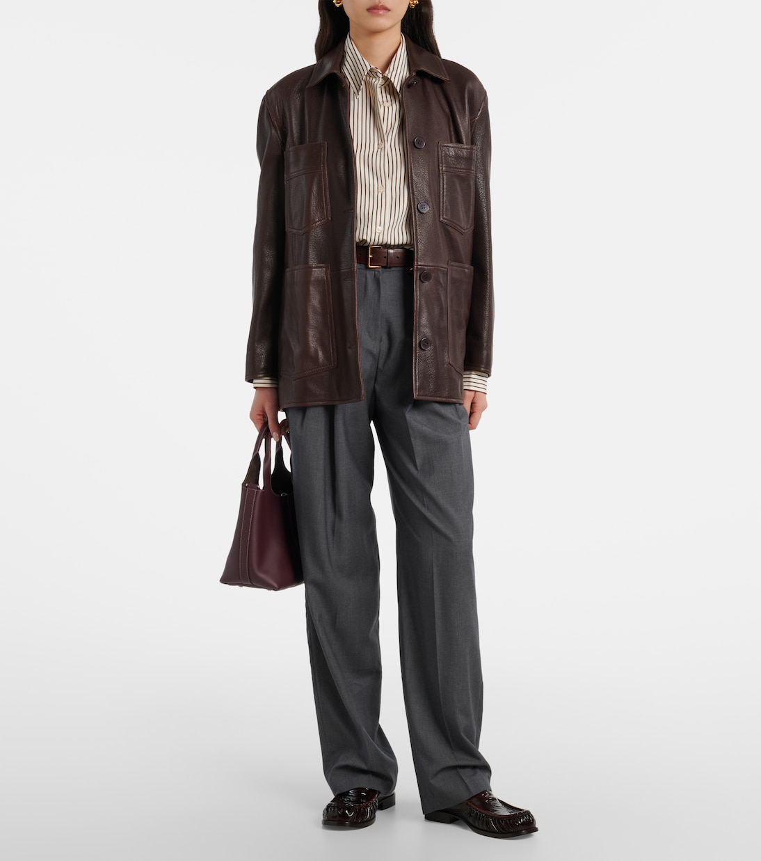 Camicia Peri in popeline a righe | The Frankie Shop