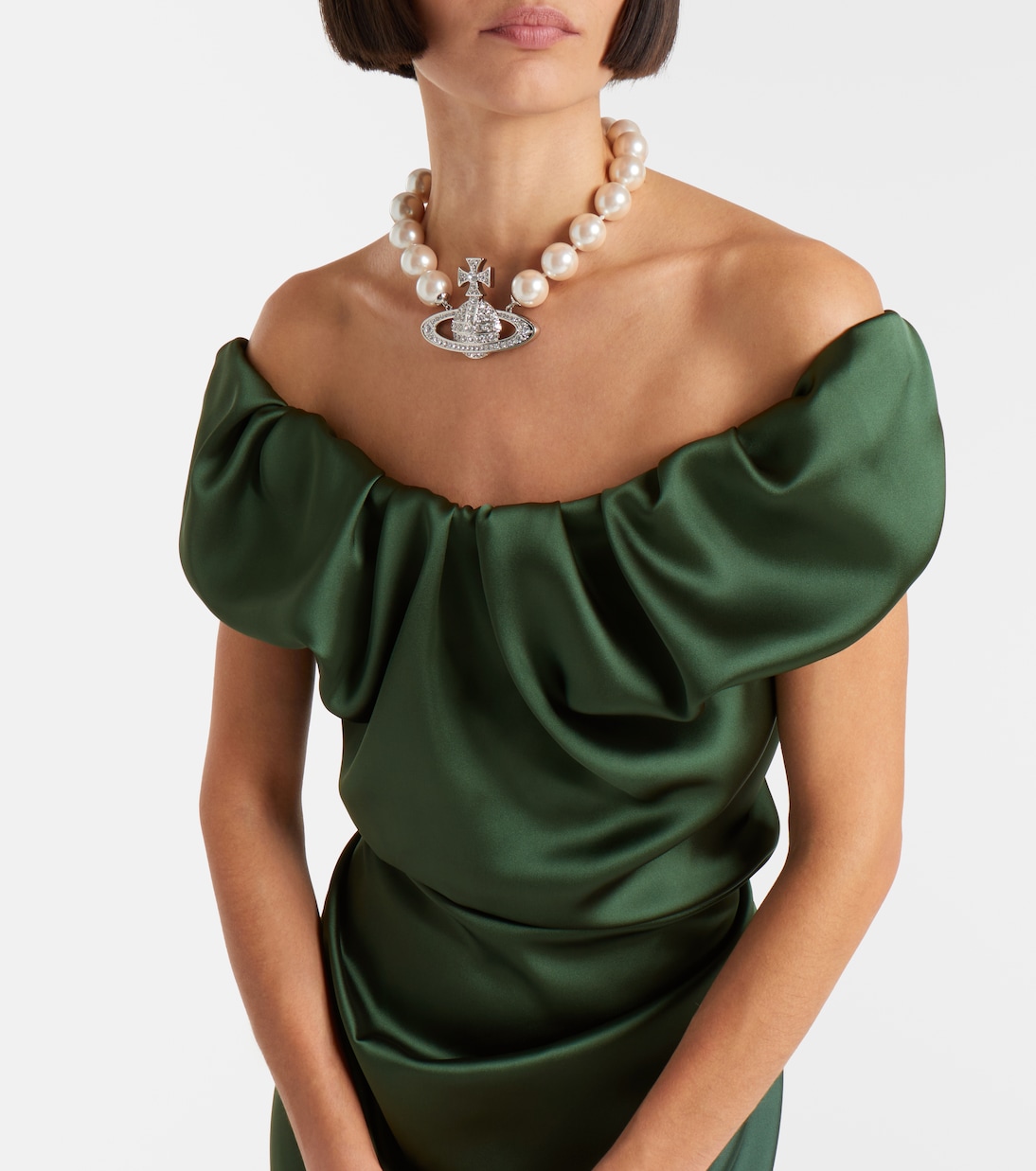 Ginnie Amber ruched midi dress | Vivienne Westwood