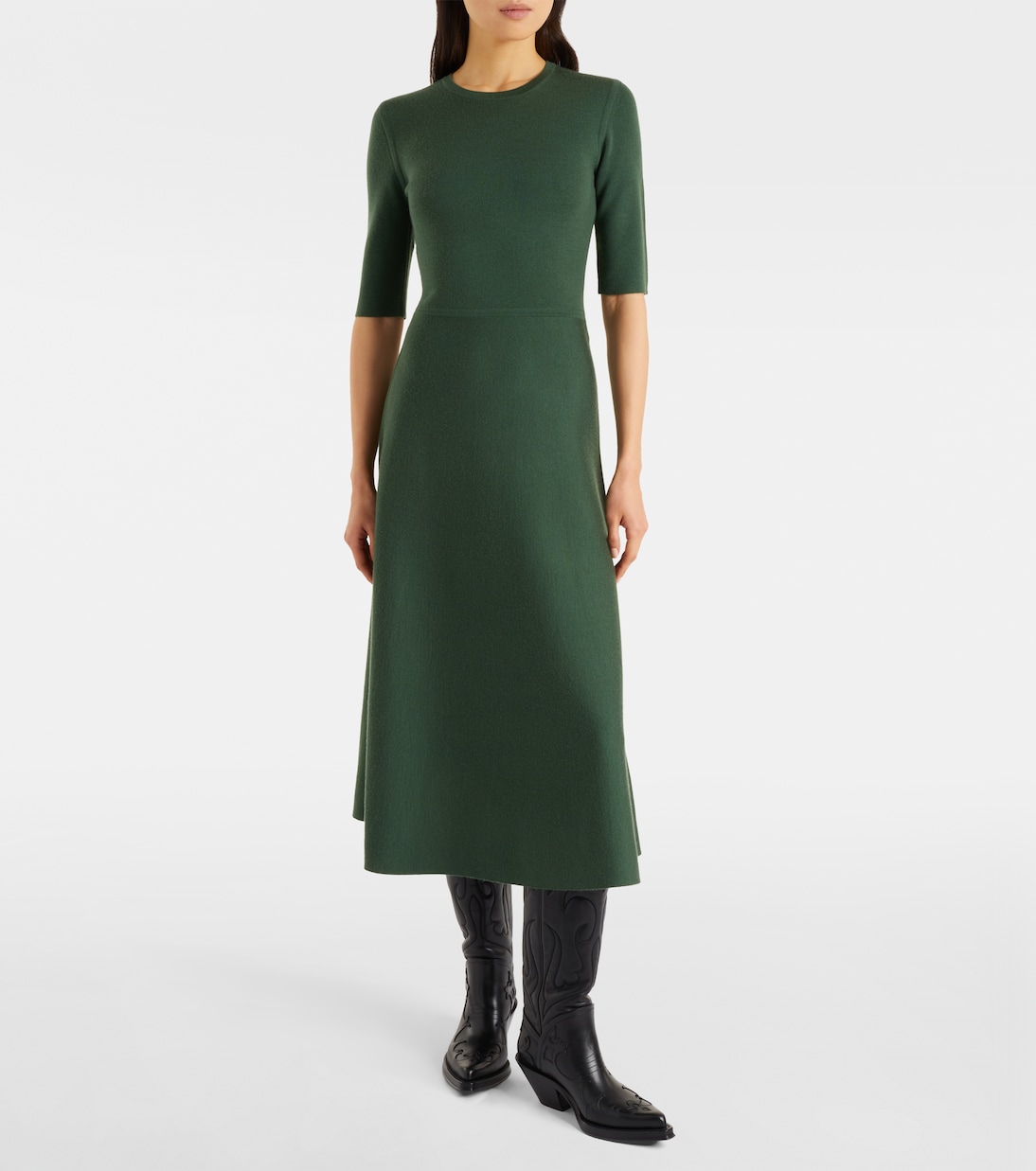 Seymore wool, cashmere, and silk midi dress | Gabriela Hearst