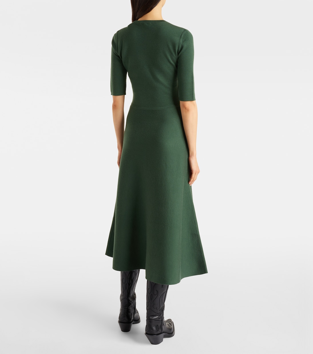 Seymore wool, cashmere, and silk midi dress | Gabriela Hearst