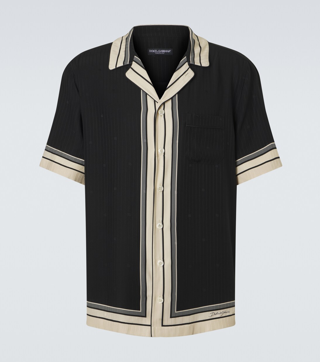Striped silk bowling shirt | Dolce&Gabbana