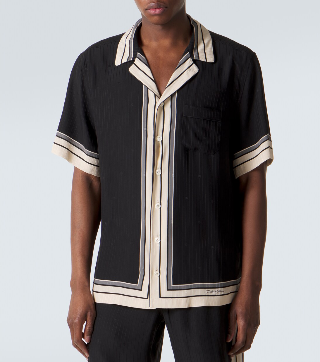 Striped silk bowling shirt | Dolce&Gabbana