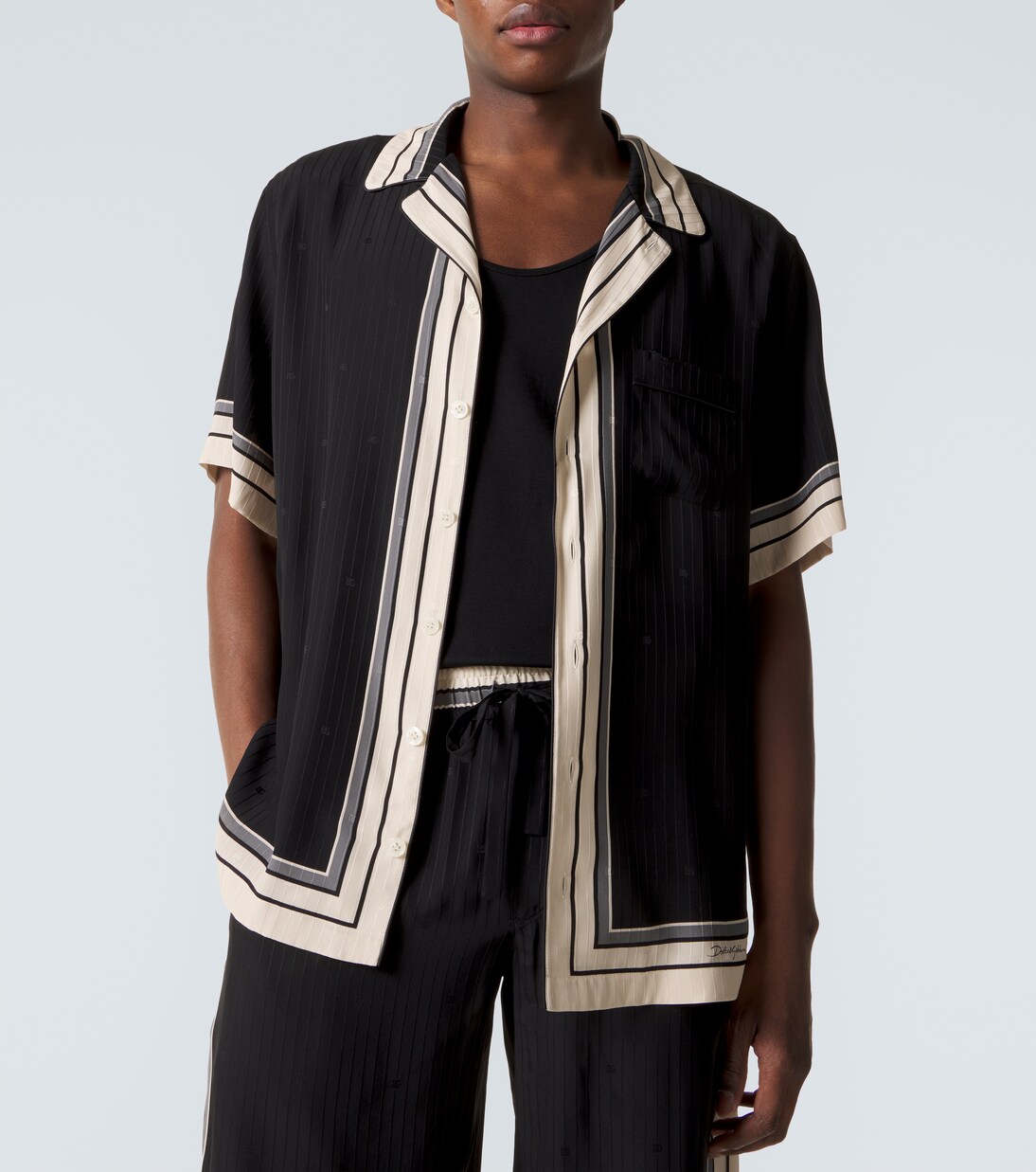 Striped silk bowling shirt | Dolce&Gabbana