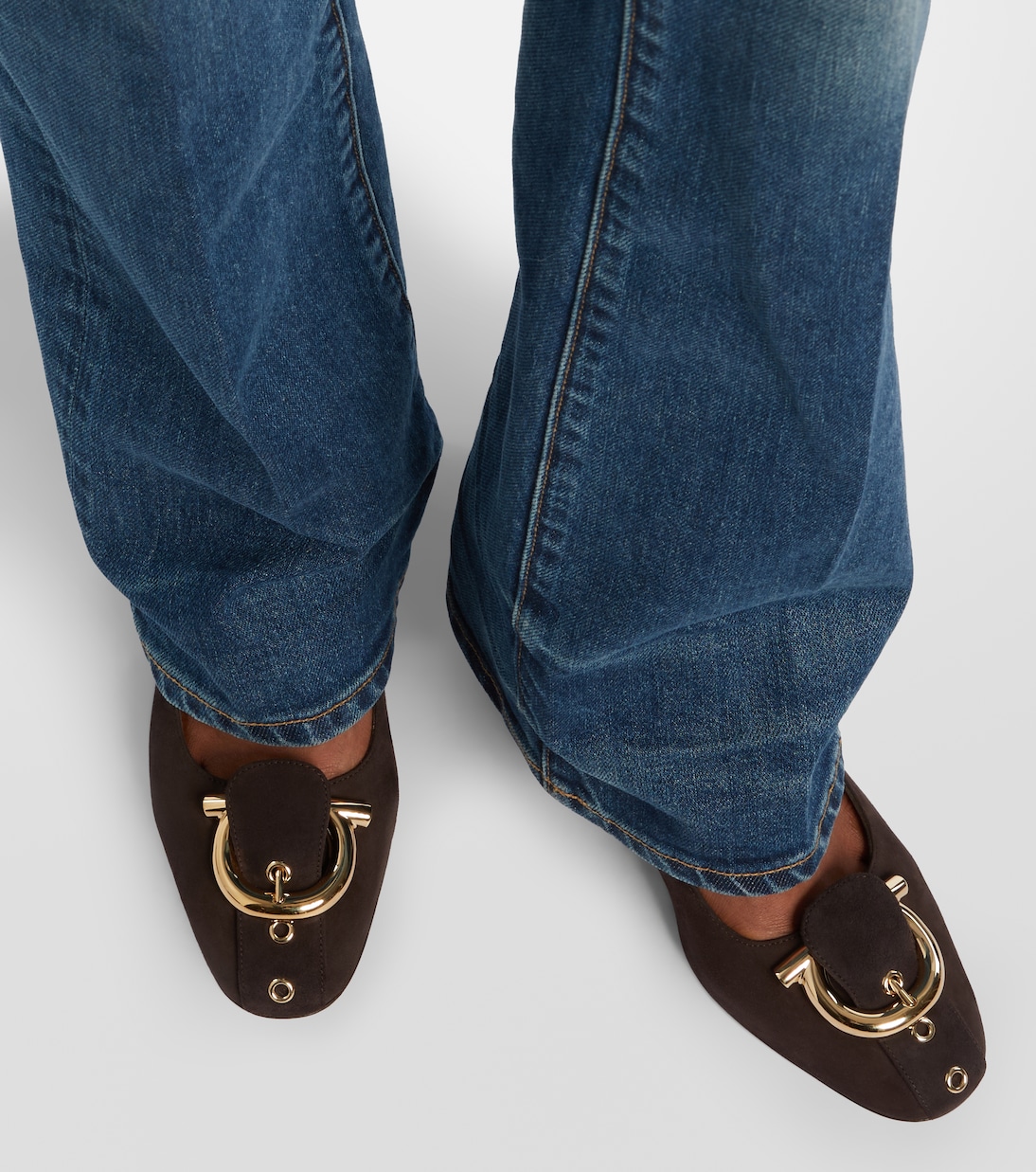 Pumps Gancini aus Veloursleder | Ferragamo