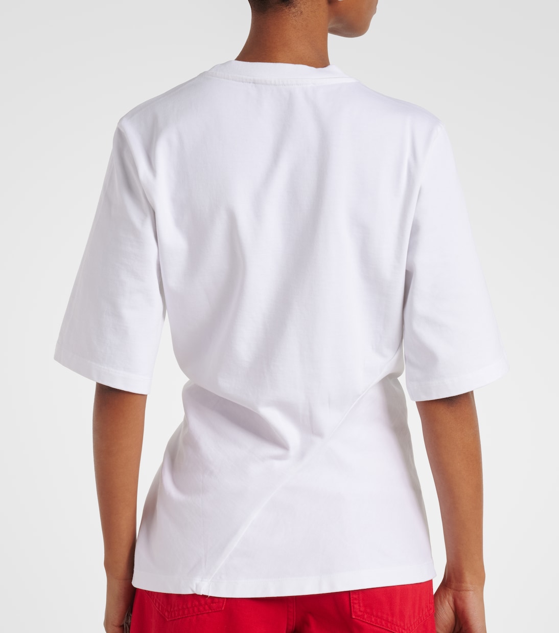 Gathered cotton T-shirt | Róhe