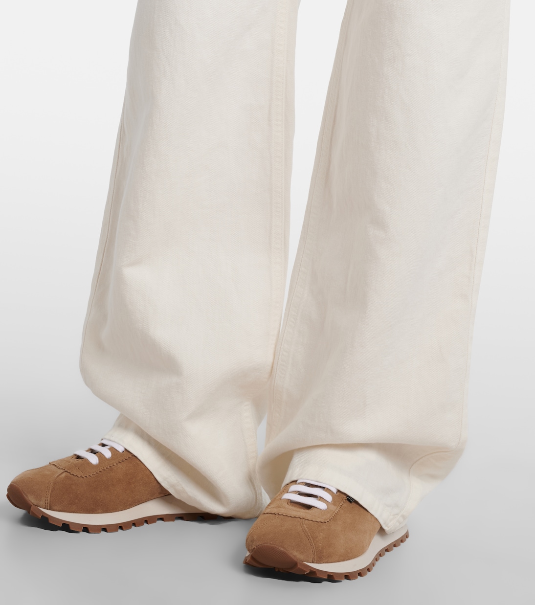 Weite Hose aus Baumwolle und Leinen | Brunello Cucinelli