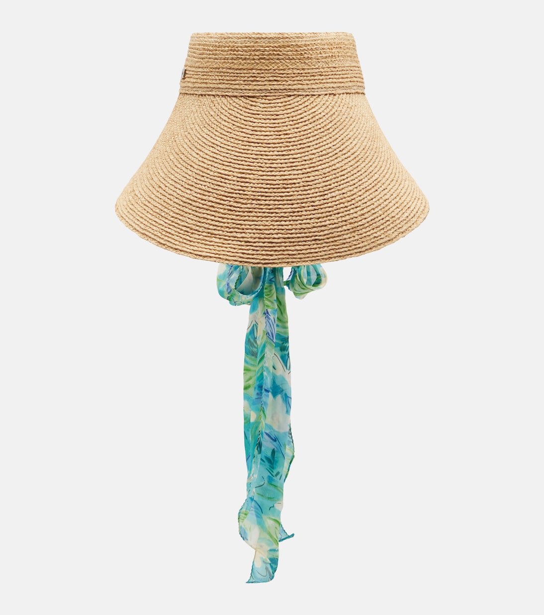 Visiera in rafia con seta | Chloé