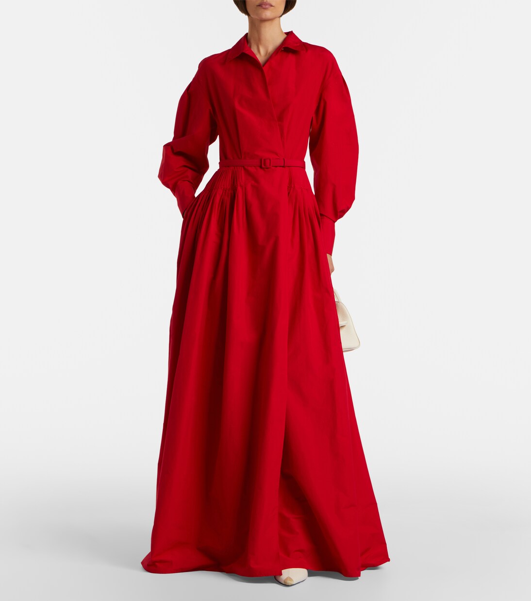 Daley 코튼 블렌드 포플린 벨티드 이브닝 가운 | Ralph Lauren Collection