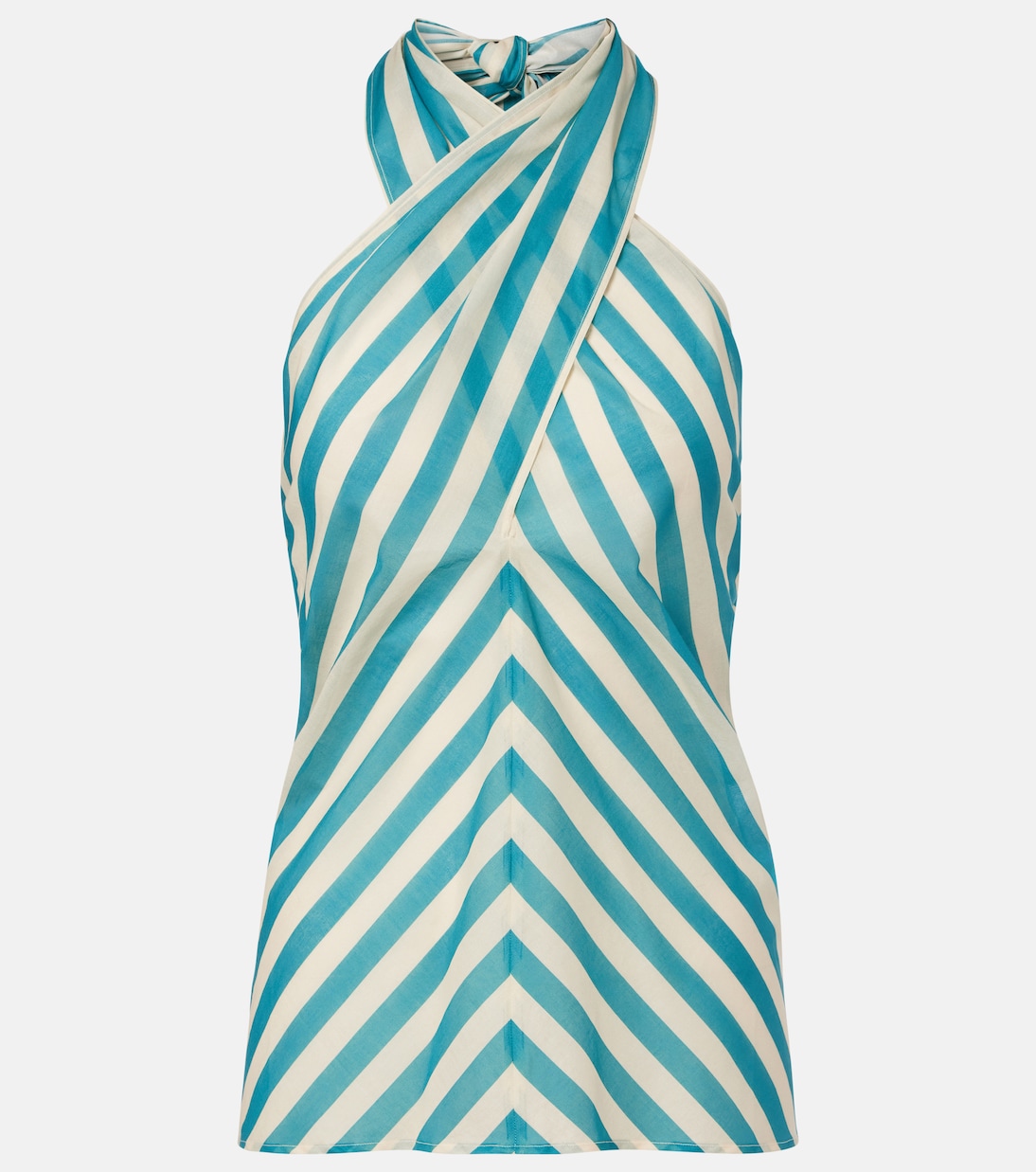 Alter Ego striped cotton voile top | Eres