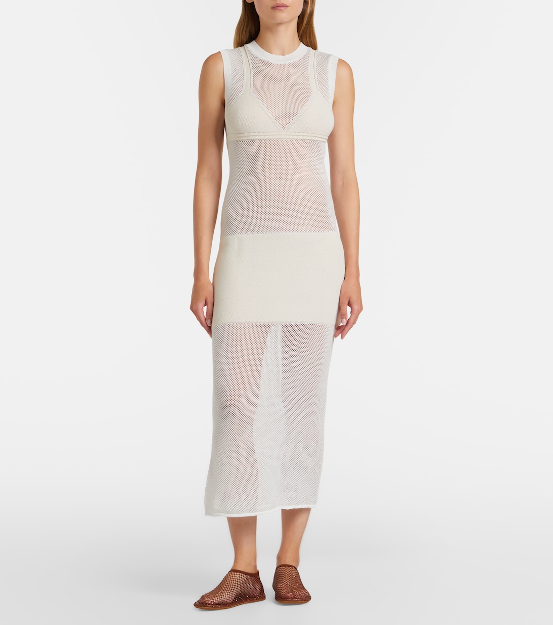 Crochet cotton maxi dress | Stella McCartney
