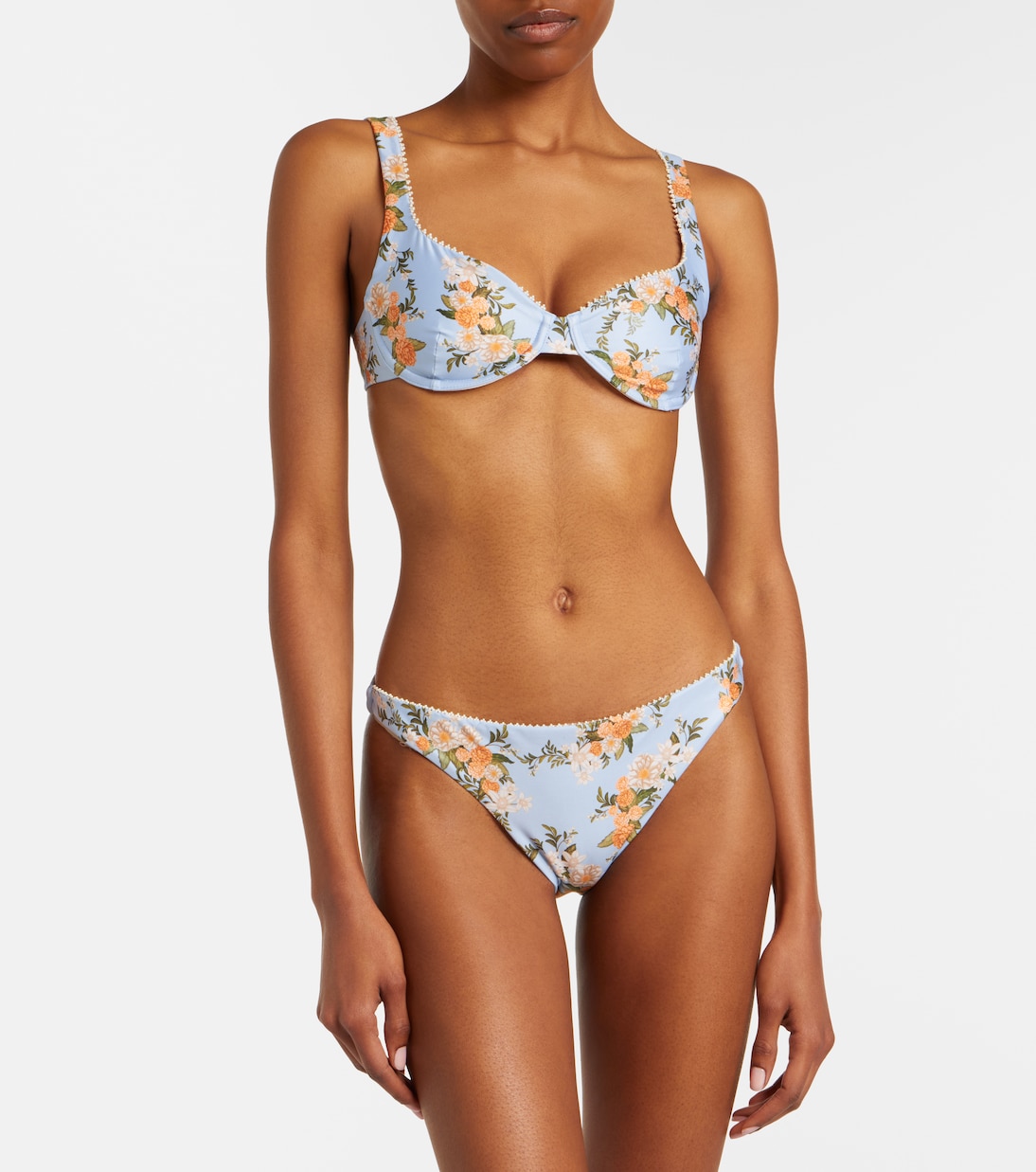 Hacienda floral bikini top | Agua by Agua Bendita